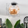 Ripoll Ceiling Light - glass 25 cm Amber, 1-light source