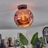 Ripoll Ceiling Light - glass 25 cm coppery, 1-light source