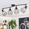 Yaak Ceiling Light black, 4-light sources