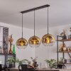 Ripoll Pendant Light - glass 30 cm gold, clear, 3-light sources