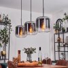 Lauden Pendant Light - glass 25 cm chrome, clear, 3-light sources
