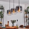 Lauden Pendant Light - glass 25 cm clear, Smoke-coloured, 3-light sources