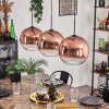Koyotot Pendant Light - glass 30 cm clear, coppery, 3-light sources