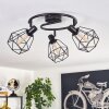 Yaak Ceiling Light black, 3-light sources
