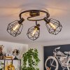 Yaak Ceiling Light black, 3-light sources