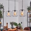 Lauden Pendant Light - glass 25 cm black, 3-light sources