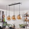 Ripoll Pendant Light - glass 30 cm black, 3-light sources