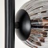 Remaisnil Floor Lamp - glass 10 cm, 12 cm black, 5-light sources
