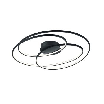 Trio GALE Ceiling Light LED black, 1-light source