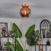 Koyoto Ceiling Light - glass 20 cm gold, black, 1-light source