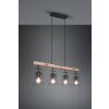 Reality JAIPUR Pendant Light black, 4-light sources