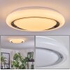 Kaas Ceiling Light LED chrome, white, 1-light source