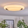 Kaas Ceiling Light LED chrome, white, 1-light source