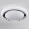 Kaas Ceiling Light LED chrome, white, 1-light source