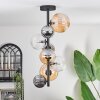 Chehalis Ceiling Light - glass 10 cm, 12 cm, 15cm Amber, clear, Smoke-coloured, 8-light sources