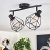 Yaak Ceiling Light black, 2-light sources