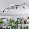 Naalisvaara Ceiling Light chrome, white, 5-light sources