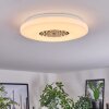 Kaas Ceiling Light LED chrome, white, 1-light source