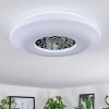Kaas Ceiling Light LED chrome, white, 1-light source