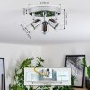 Grafberg Ceiling Light chrome, 3-light sources