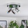 Grafberg Ceiling Light chrome, 3-light sources