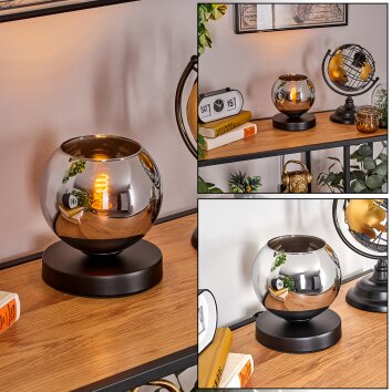 Koyoto table lamp 15 cm chrome, 1-light source