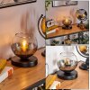 Koyoto table lamp 15 cm clear, Smoke-coloured, 1-light source