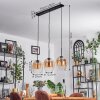 Vevino pendant light Amber, clear, 3-light sources
