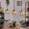 Ripoll hanging light Amber, clear, 3-light sources