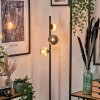 Remaisnil floor lamp Amber, Smoke-coloured, 3-light sources