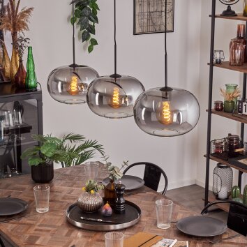 Apedo hanging light black, 3-light sources