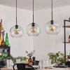Ripoll hanging light black, 3-light sources