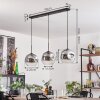 Ripoll hanging light black, 3-light sources