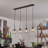 Ripoll pendant light black, 4-light sources