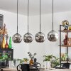 Ripoll pendant light black, 4-light sources