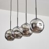 Ripoll pendant light black, 4-light sources