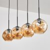 Ripoll pendant light black, 4-light sources