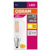 Osram lights E14 LED 4 Watt warm white 470 Lumen
