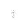 Osram lights E27 LED 4.8 Watt warm white dimmable 470 Lumen