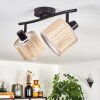Bongal ceiling light black, 2-light sources