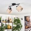 Bongal ceiling light black, 2-light sources