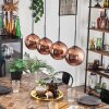 Koyoto pendant light coppery, 4-light sources