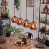 Ripoll pendant light coppery, 4-light sources
