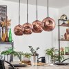 Ripoll pendant light coppery, 4-light sources