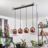Ripoll pendant light coppery, 4-light sources