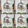 Ripoll pendant light clear, Smoke-coloured, 4-light sources