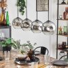 Ripoll pendant light chrome, clear, 4-light sources