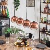 Koyoto pendant light clear, coppery, 4-light sources