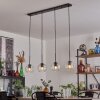 Ripoll pendant light black, 4-light sources