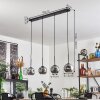 Ripoll pendant light black, 4-light sources